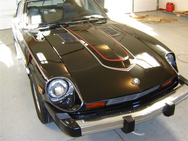 1978 Datsun Black Pearl 280Z..Stripes Finished! 005.jpg