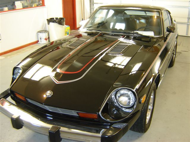 1978 Datsun Black Pearl 280Z..Stripes Finished! 001.jpg